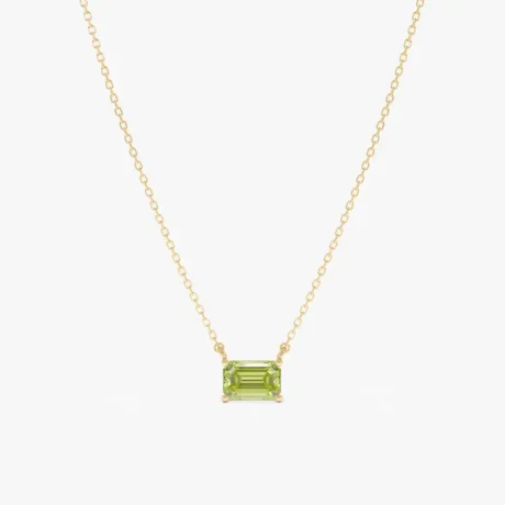 Classic Jewellery Brass 18K Gold-Plated Red Gemstone Zircon Ruby Pendant Necklace