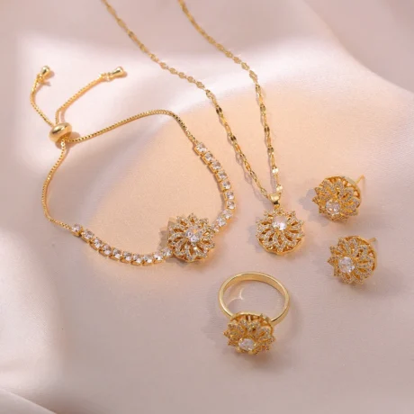 Rotatable Daisy Spinning Necklace Stainless Steel Anxiety Relief Pendant Nickel-Free Gifts for Women Girls